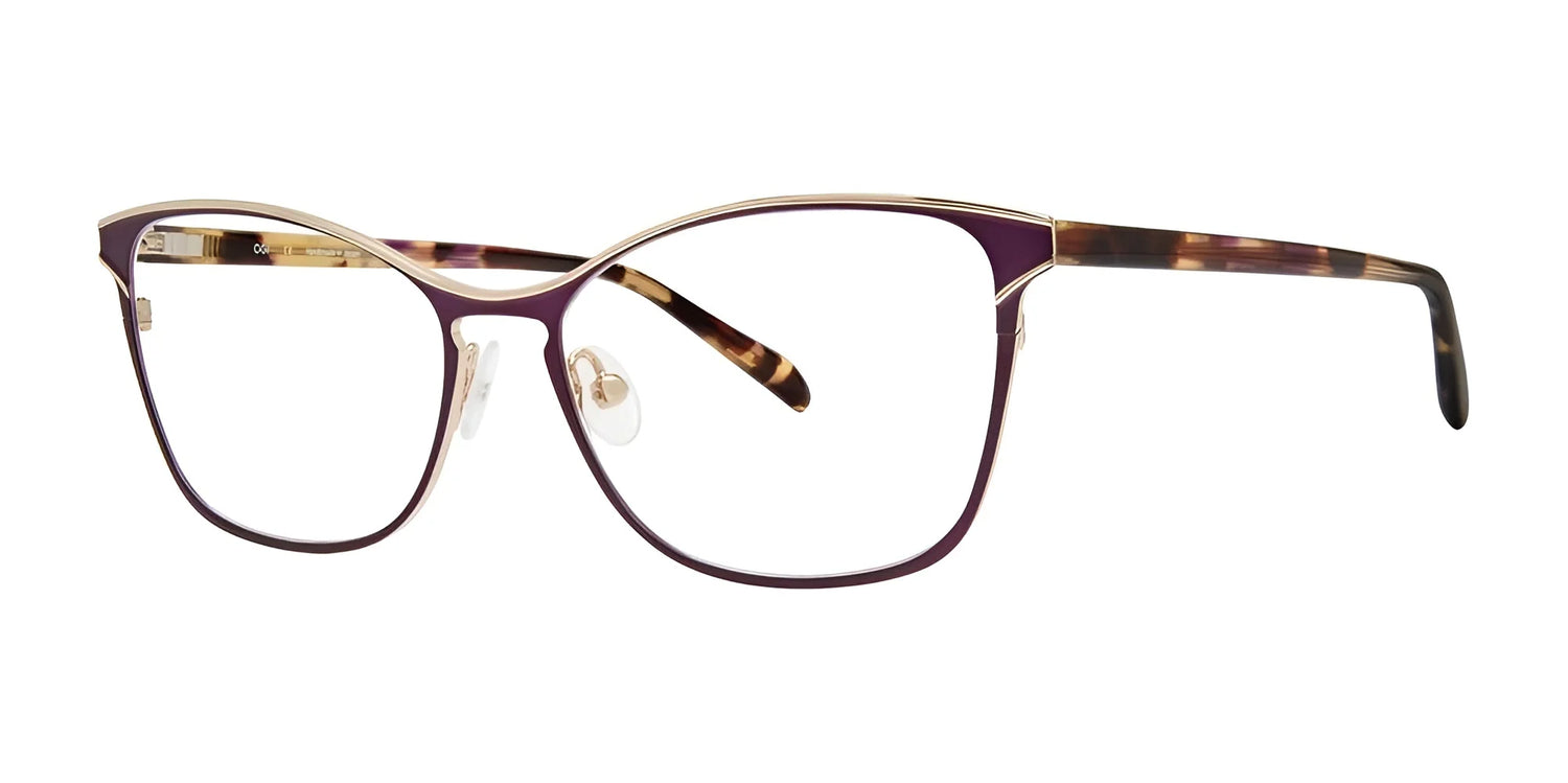 OGI KITTY CORNER Eyeglasses Plum / Gold