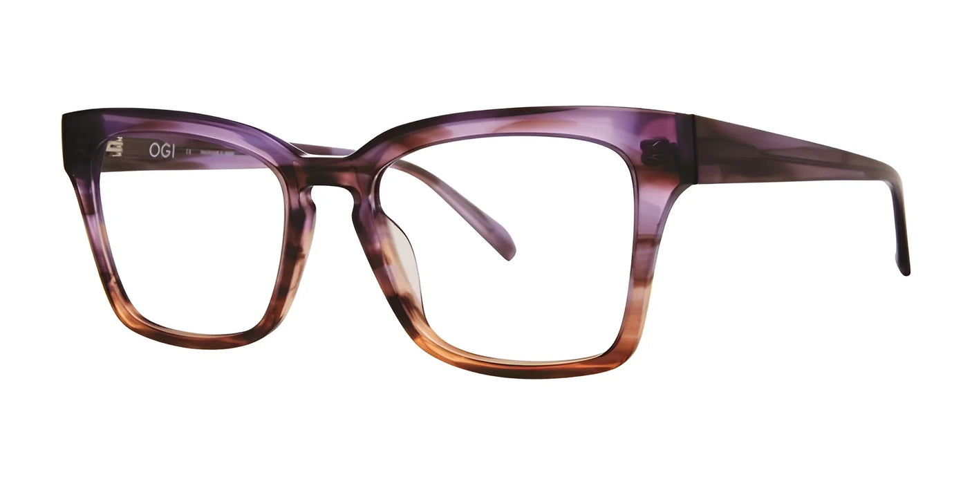 OGI KITTY WAMPUS Eyeglasses Purple Brown Demi