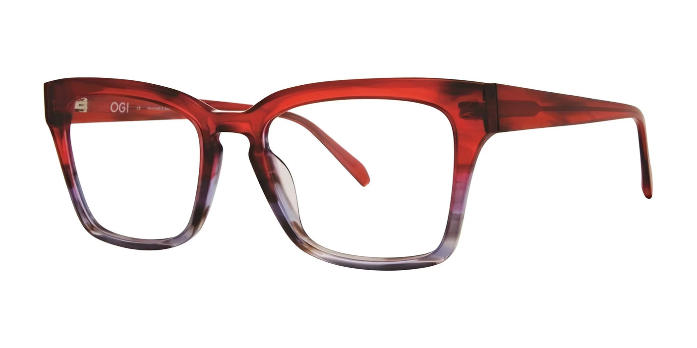 OGI KITTY WAMPUS Eyeglasses Red Blue Demi