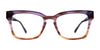 OGI KITTY WAMPUS Eyeglasses | Size 52 / Purple Brown Demi