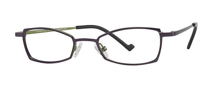 OGI Kids KM6 Eyeglasses / Dark Purple / Moss Green / Size 43
