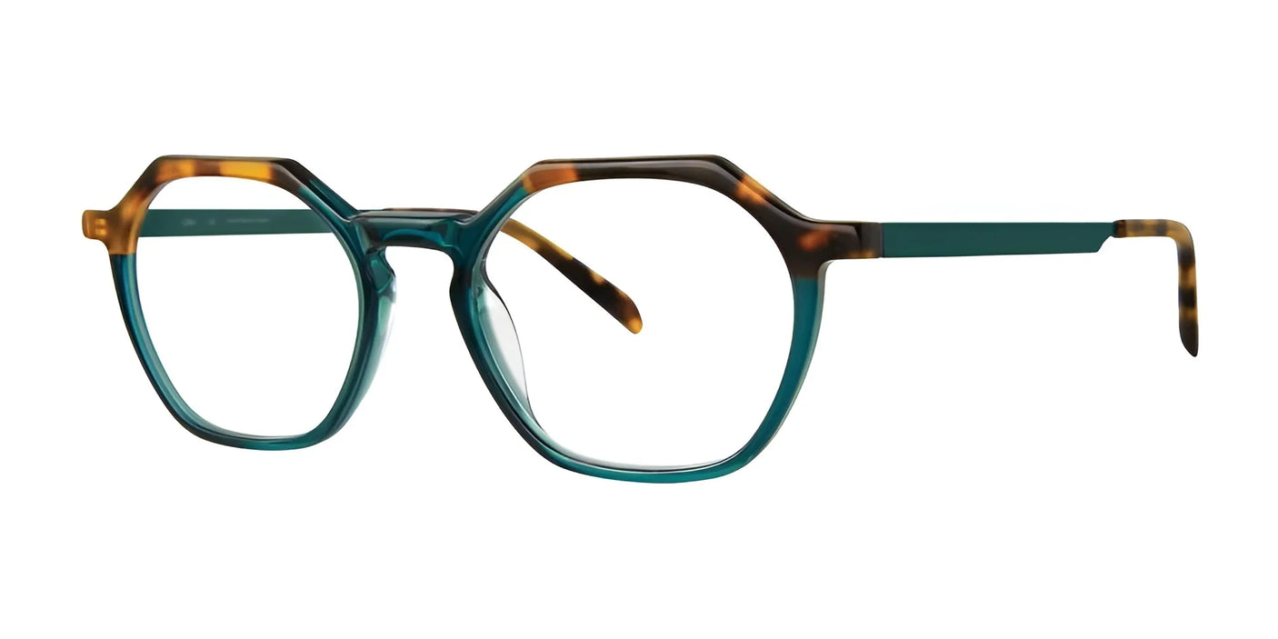 OGI LAKE SUPERIOR Eyeglasses Teal Tortoise