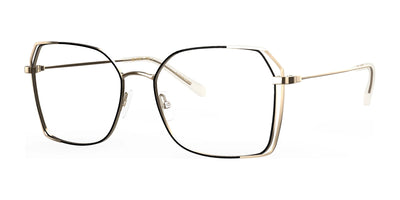 Red Rose LECCO Eyeglasses Black Gold