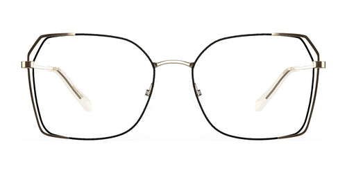 Red Rose LECCO Eyeglasses / Size 53 / Black Gold