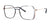 Red Rose LECCO Eyeglasses | Size 53 / Navy Rose Gold