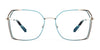 Red Rose LECCO Eyeglasses | Size 53 / Black Gold
