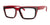 OGI LONG WAY Eyeglasses | Size 54 / Red Black
