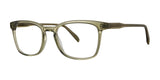 OGI LUTEFISK Eyeglasses Olive Crystal