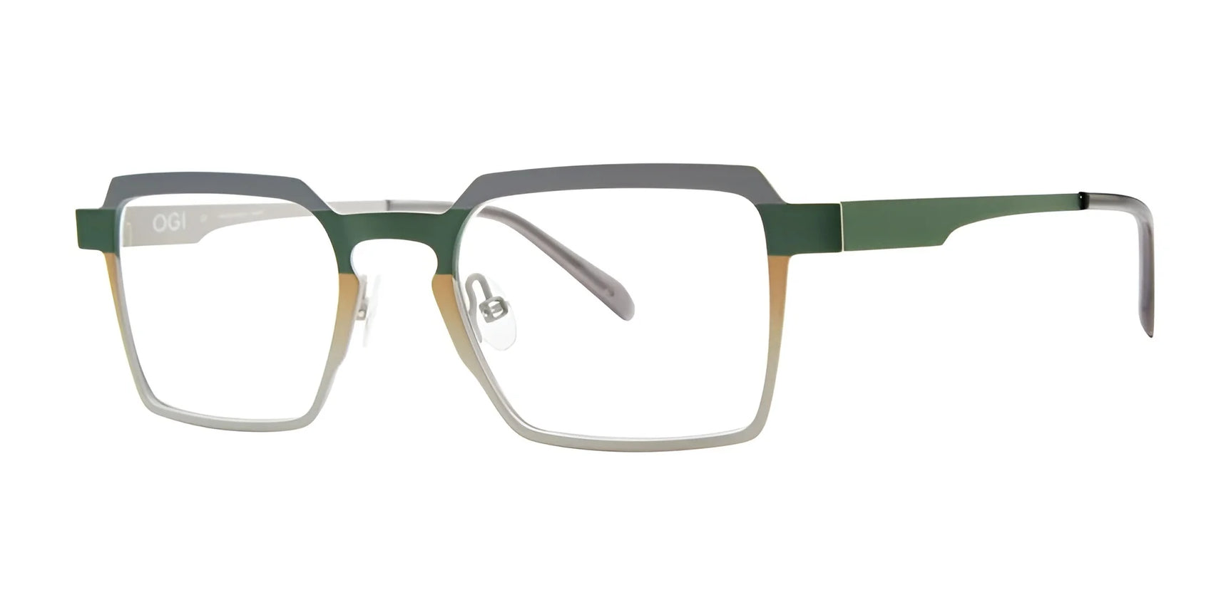 OGI MANY THANKS Eyeglasses Olive Tan Hues