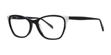 OGI MUAH Eyeglasses Black And White Ivory