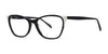 OGI MUAH Eyeglasses | Size 53 / Black And White Ivory