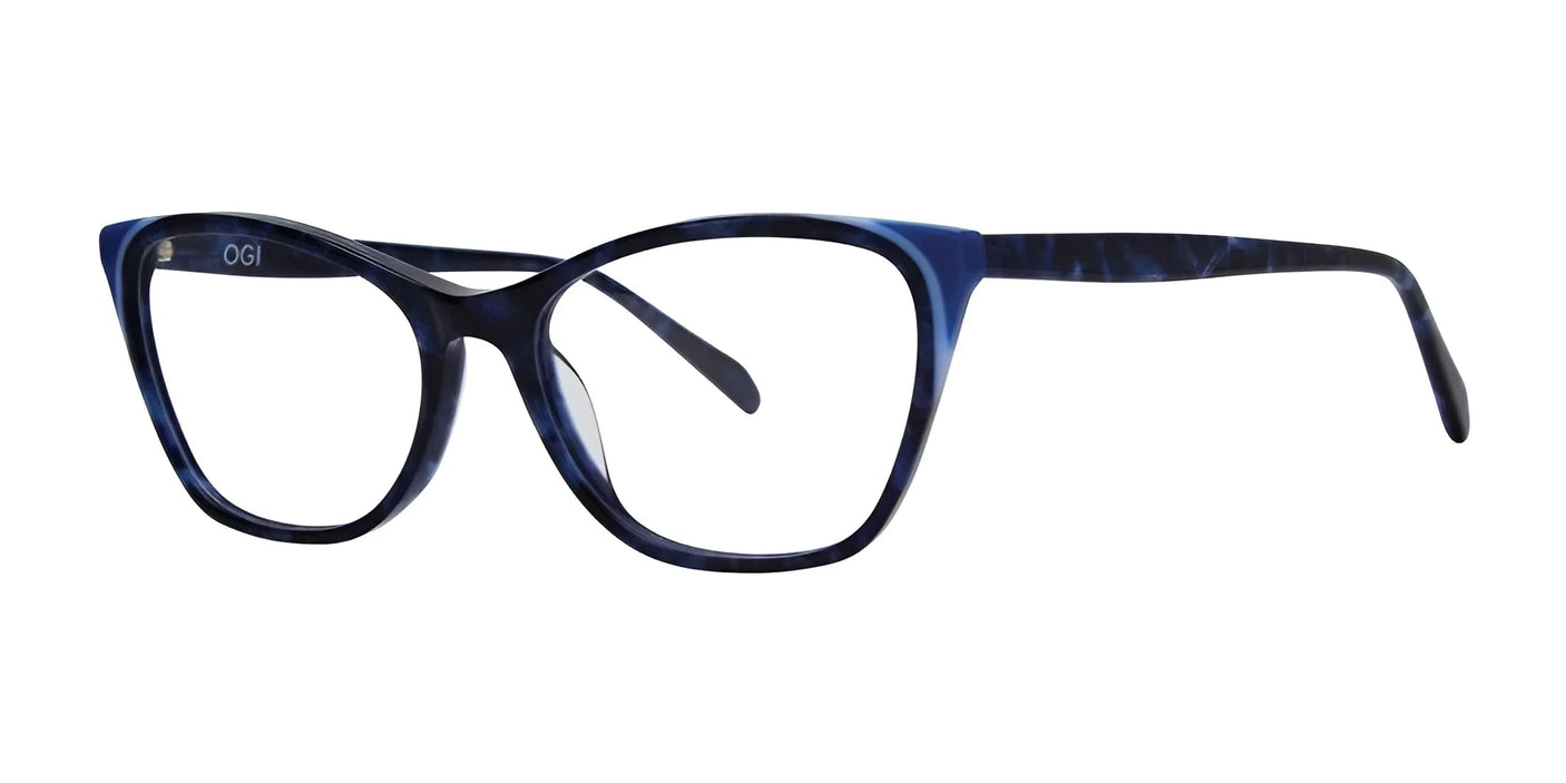 OGI MUAH Eyeglasses Navy Granite Tortoise