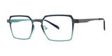 OGI MUCH OBLIGED Eyeglasses Grey Blue Hue