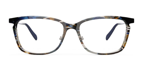 OGI MY OH MY Eyeglasses / Size 55 / Blue Brown Waves