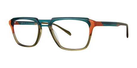 OGI NOKOMIS Eyeglasses Teal Orange