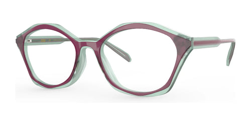 OGI NORTH STAR Eyeglasses / Size 53 / Amethyst Mint Crystal