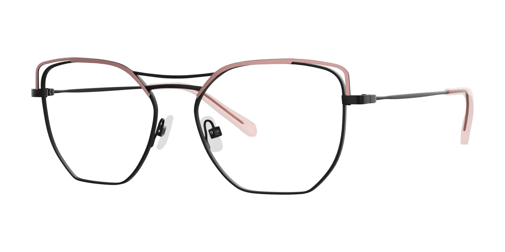 Red Rose ORTONA Eyeglasses Black Coral