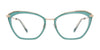 OGI PIECE OF PIE Eyeglasses | Size 53 / Emerald/Rose Gold