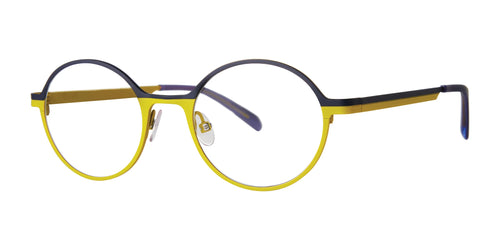 OGI ROUNDABOUT Eyeglasses / Size 46 / Navy Yellow