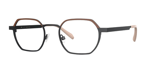 OGI SCOOCH Eyeglasses / Size 48 / Black Tan