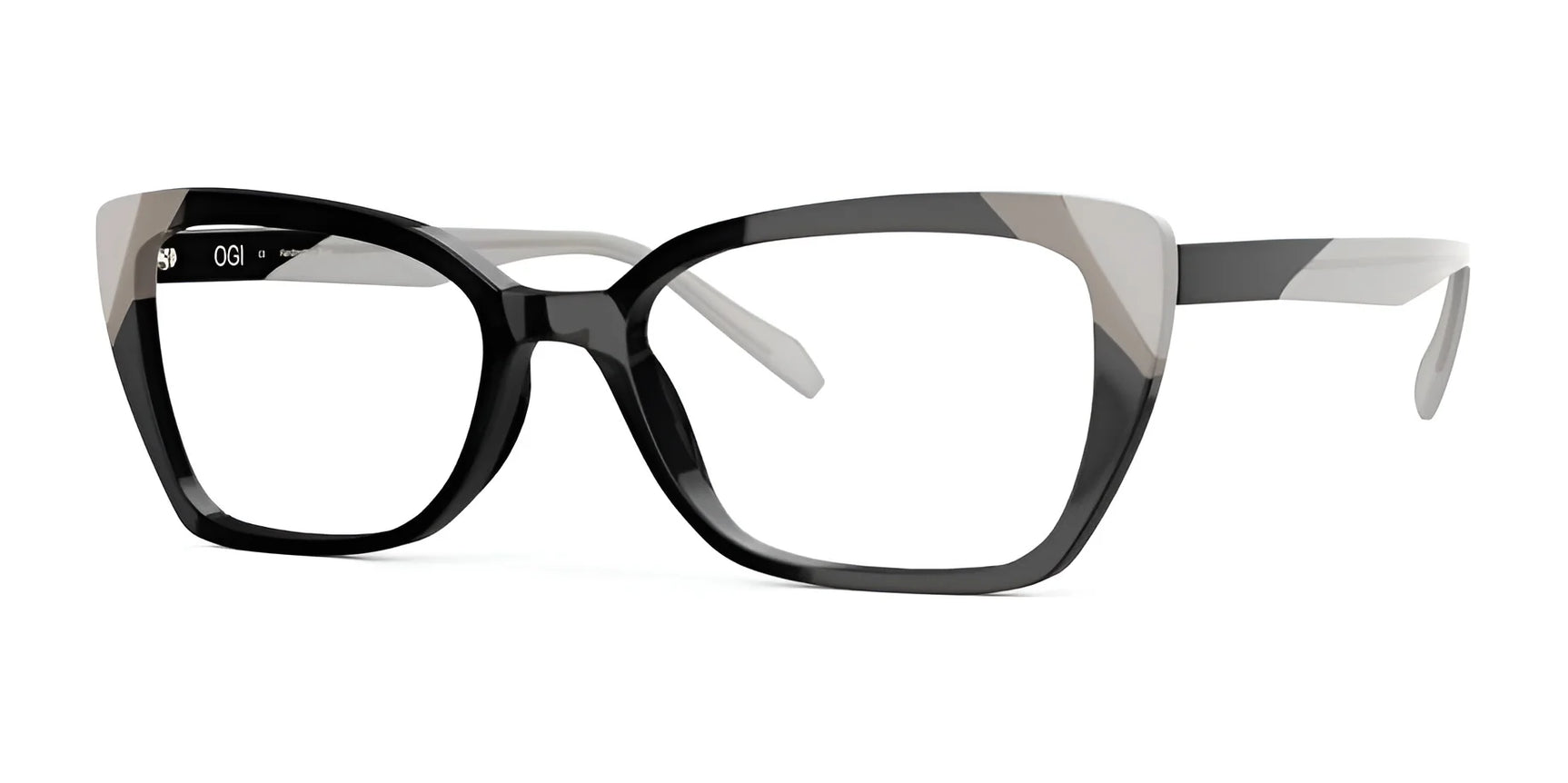 OGI SCULPTURE GARDEN Eyeglasses Black Ivory