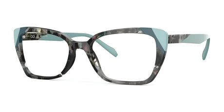 OGI SCULPTURE GARDEN Eyeglasses Teal Tortoise