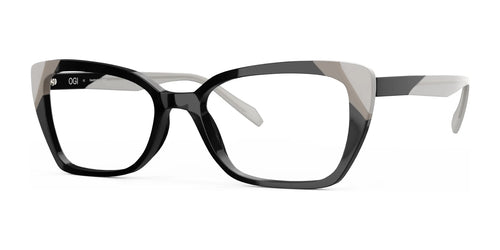 OGI SCULPTURE GARDEN Eyeglasses / Size 56 / Black Ivory