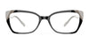 OGI SCULPTURE GARDEN Eyeglasses | Size 56 / Black Ivory