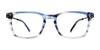 OGI SLAPSHOT Eyeglasses | Size 55 / Blue Grey Horn