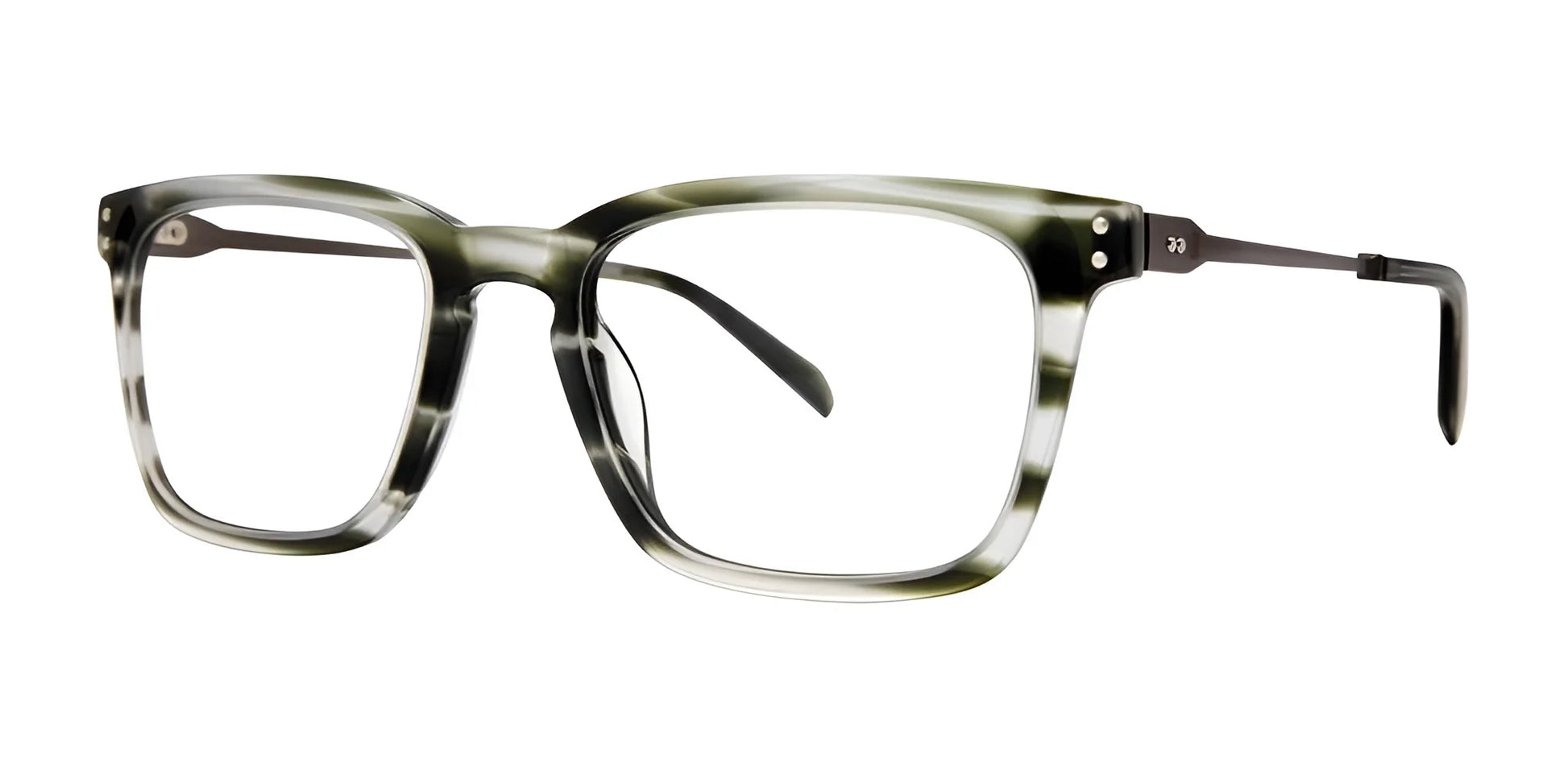 OGI SLAPSHOT Eyeglasses Khaki Horn