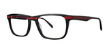 OGI SURE THING Eyeglasses Black Red