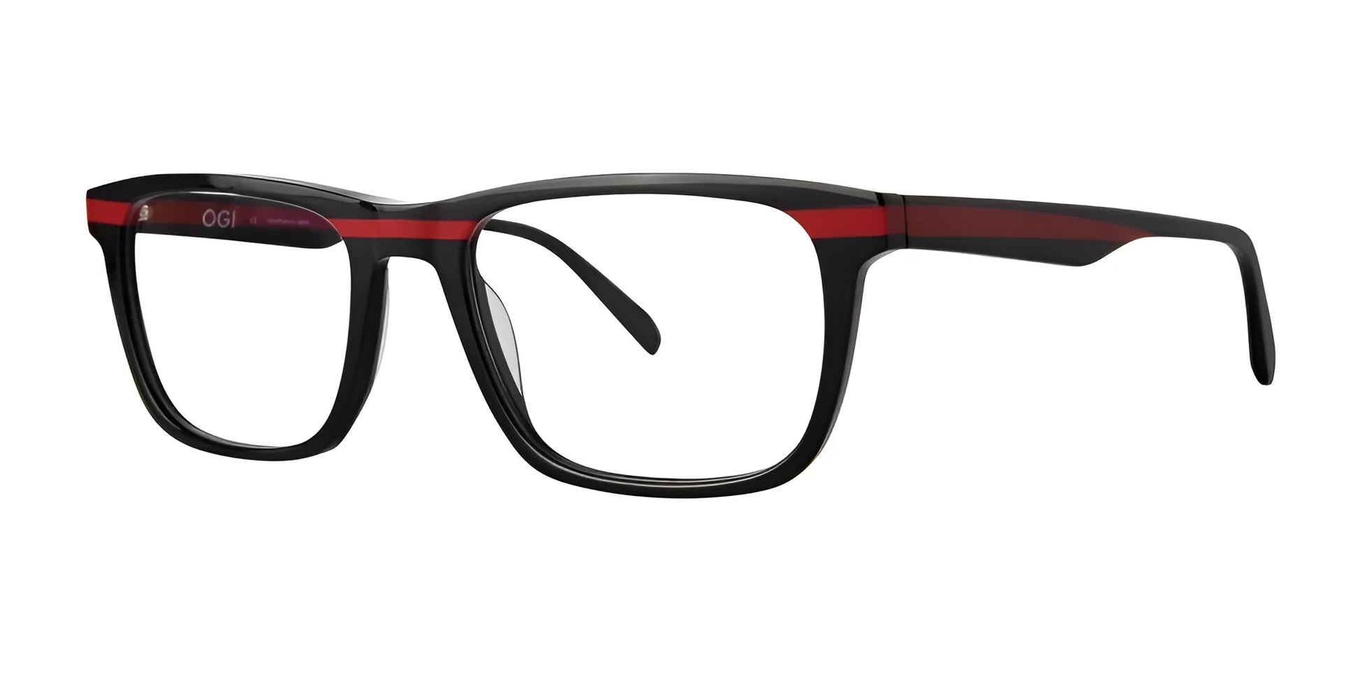 OGI SURE THING Eyeglasses Black Red