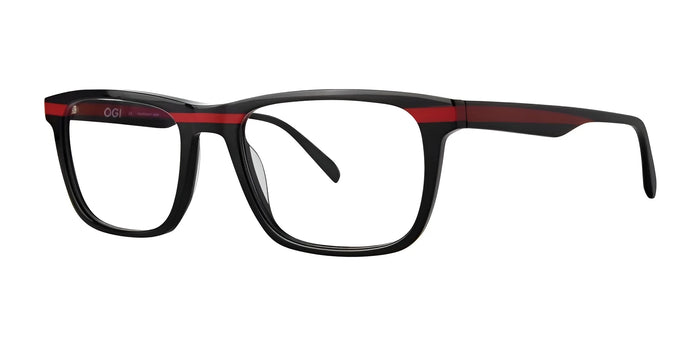 OGI SURE THING Eyeglasses | Size 56 / Black Red