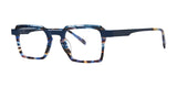 OGI THANKS MUCH Eyeglasses Navy Tortoise Fade