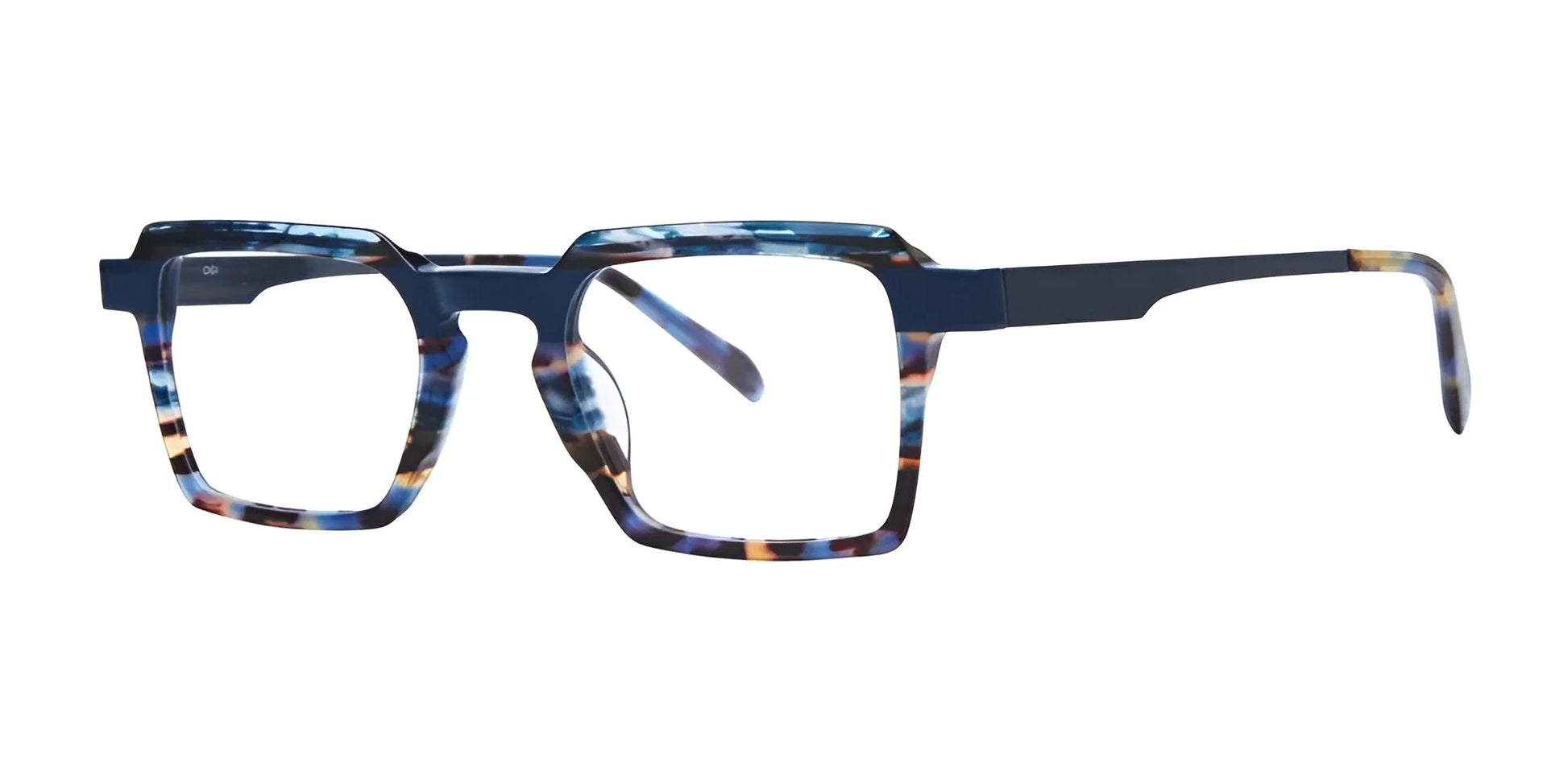 OGI THANKS MUCH Eyeglasses Navy Tortoise Fade