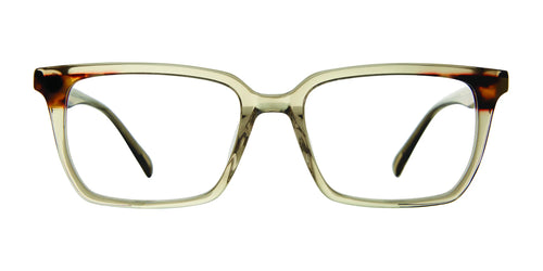 OGI THE BANK Eyeglasses / Size 52 / Green Tortoise