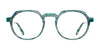 OGI WAYZATA Eyeglasses | Size 49 / Aqua Turquoise Tortoise