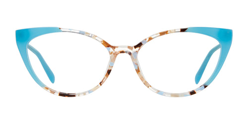 OGI Kids KRUM KAKE Eyeglasses / Size 51 / Brown Sky Crackle