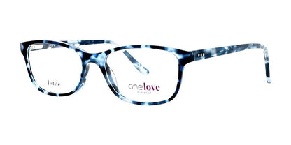 One Love PEACE Eyeglasses Blue Tortoise Non Prescription