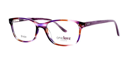 One Love PEACE Eyeglasses Purple Non Prescription