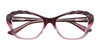 Paradox P5001 Eyeglasses | Size 52 / Dark & Light Brown & Crystal