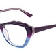 Violet & Light Blue & Crystal