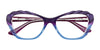 Paradox P5001 Eyeglasses | Size 52 / Dark & Light Brown & Crystal