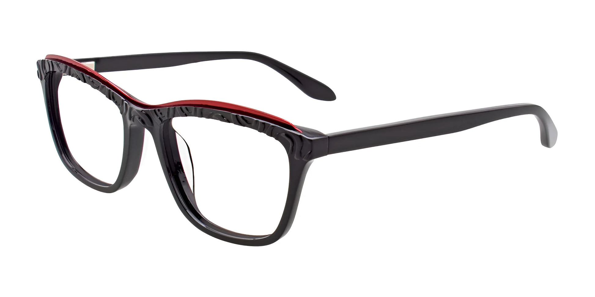 Paradox P5002 Eyeglasses Black & Red