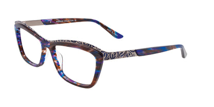 Paradox P5014 Eyeglasses Marbled Blue & Brown / Silver & Blue