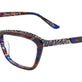Marbled Blue & Brown/Silver & Blue