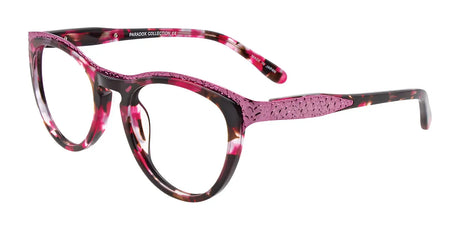 Paradox P5015 Eyeglasses Marbled Red & Pink / Shiny Pink