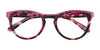 Paradox P5015 Eyeglasses | Size 49 / Marbled Brown & Clear/Shiny Gold