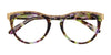 Paradox P5015 Eyeglasses | Size 49 / Marbled Brown & Clear/Shiny Gold