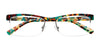 Paradox P5017 Eyeglasses | Size 55 / Blue & Yellow & Dark Brown